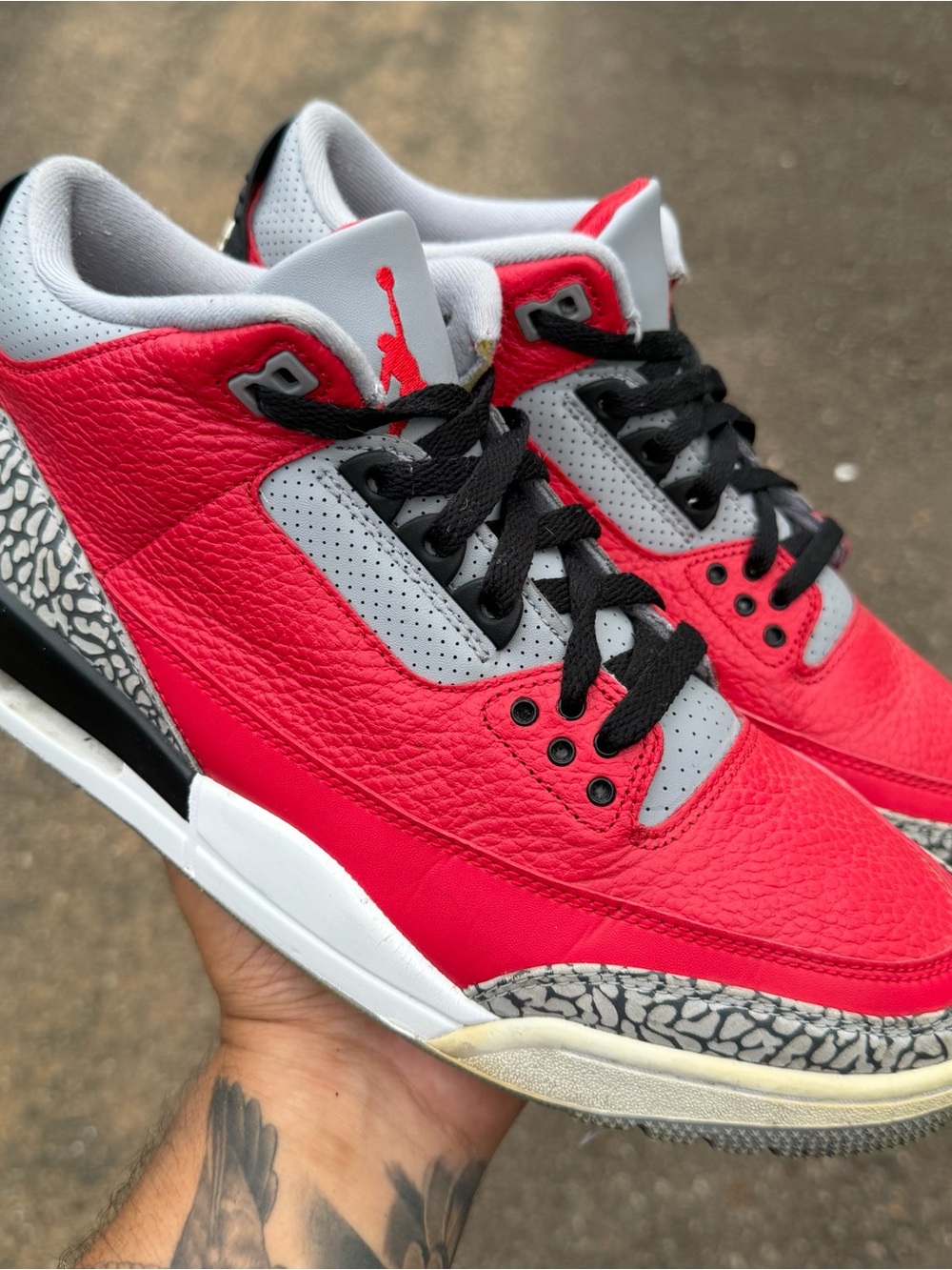 Nike Air Jordan 3 SE Unite Sneakers Red/Gray/Black 10.5